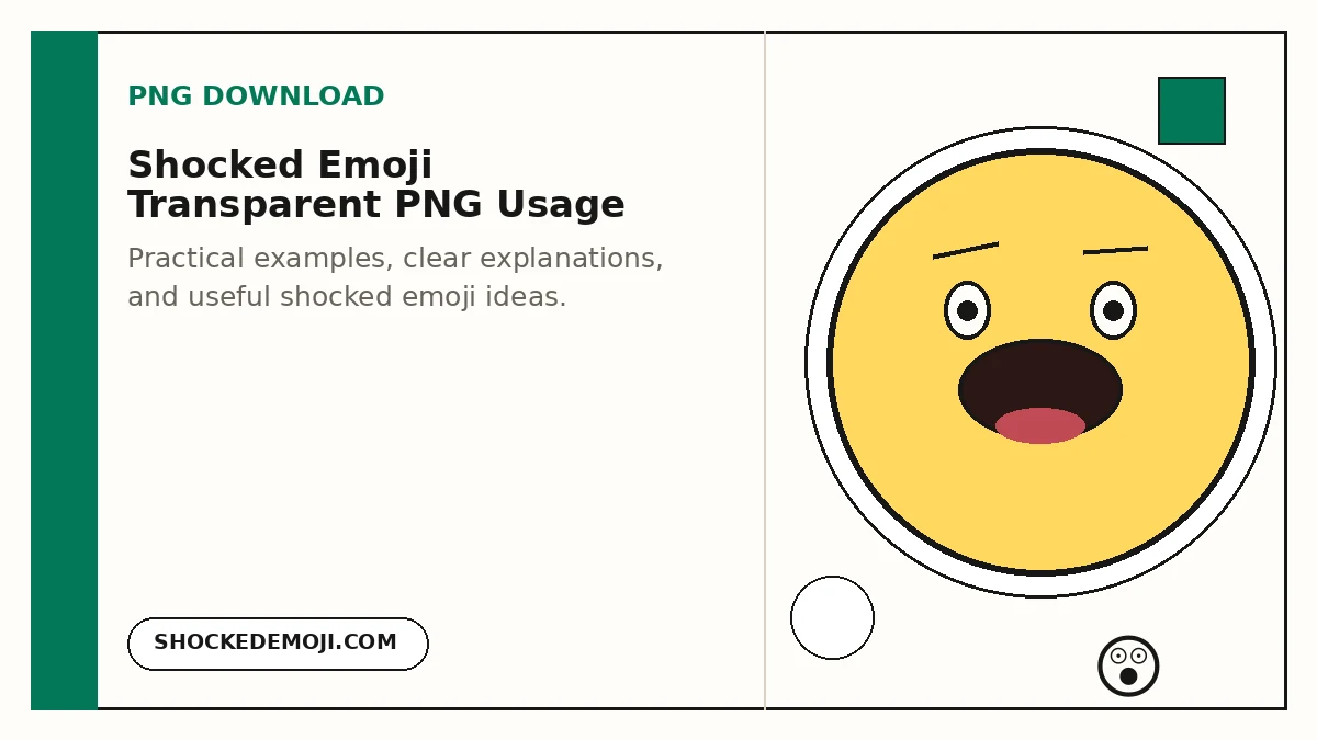 Shocked Emoji Transparent PNG Usage cover image