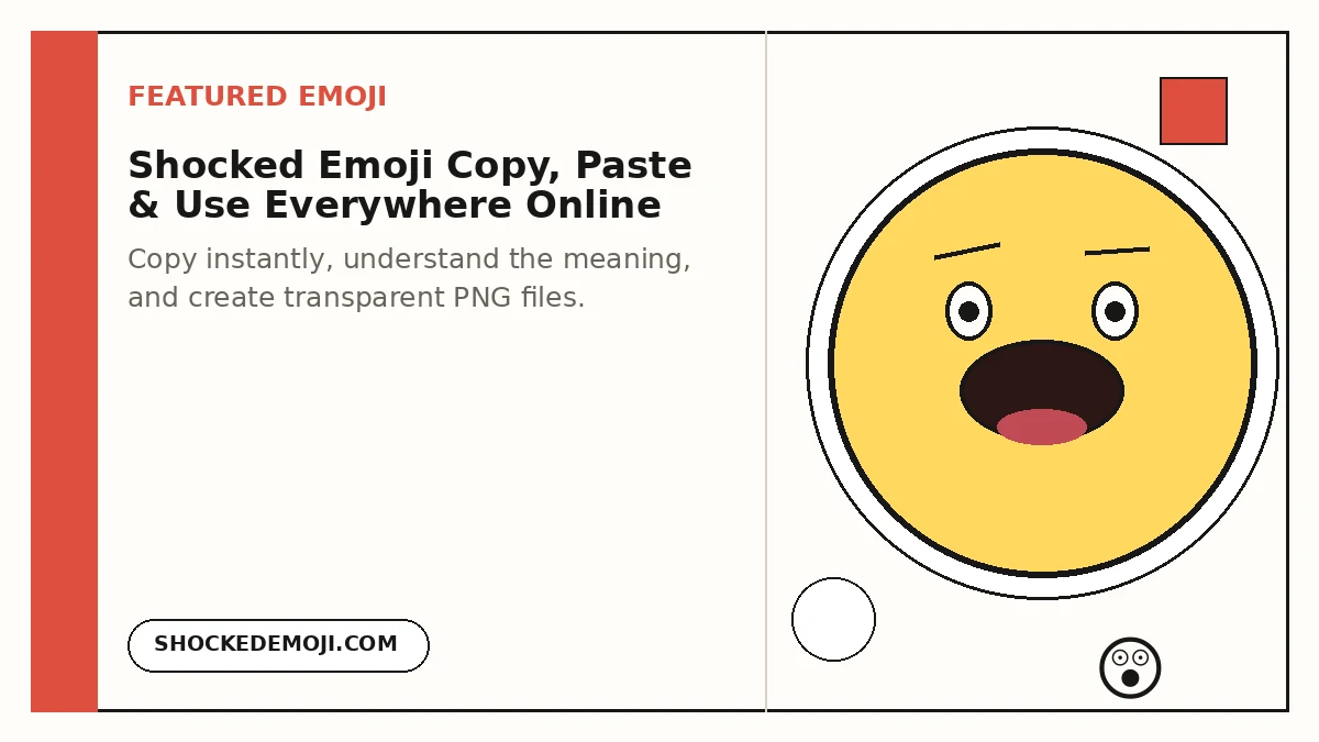Shocked Emoji copy and paste featured visual